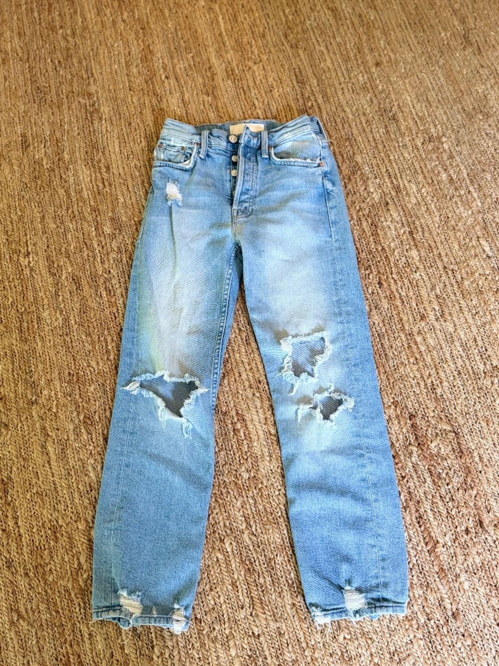 MOTHER The Tomcat Distressed Jeans The Confession Size 23